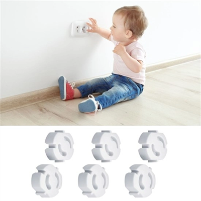 Bebek Çocuk Priz Koruma Kapağı (6 Adet) Çocuk Güvenliği, Priz Muhafazası, Priz Kapatıcı Bx40