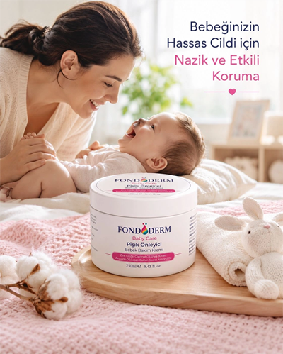 Bebek Pişik Giderici Bariyer Krem Onarıcı Yoğun Cilt Bakım Kremi Çinko Oksit Lanolin