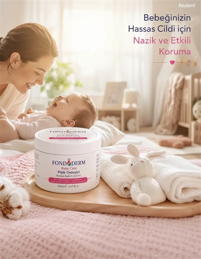 Bebek Pişik Kremi Çinko Oksit ve Lanolin İçerikli Bariyer Krem Yoğun Onarıcı Cilt Bakım Kremi