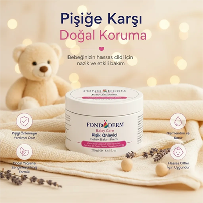 Bebek Pişik Kremi Çinko Oksit ve Lanolin İçerikli Bariyer Krem Yoğun Onarıcı Cilt Bakım Kremi
