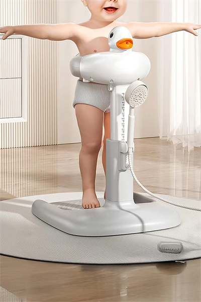Bebek Yıkama Yardımcısı Ayarlanabilir Yükseklikli Ergonomik Bebek Banyo Ördekli