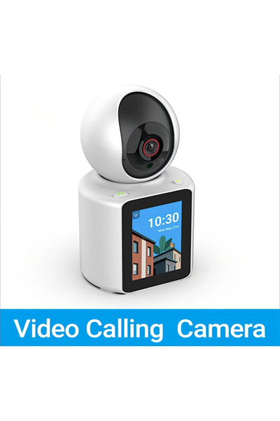Bebek odası kamerası LCD ekranlı 1080P IP beyaz 2 yıl garantili gece görüşlü - Var Canlı İzleme