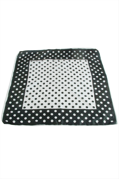 Benekli Desenli Zr Saten Fular 50*50 cm