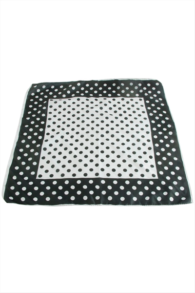 Benekli Desenli Zr Saten Fular 50*50 cm