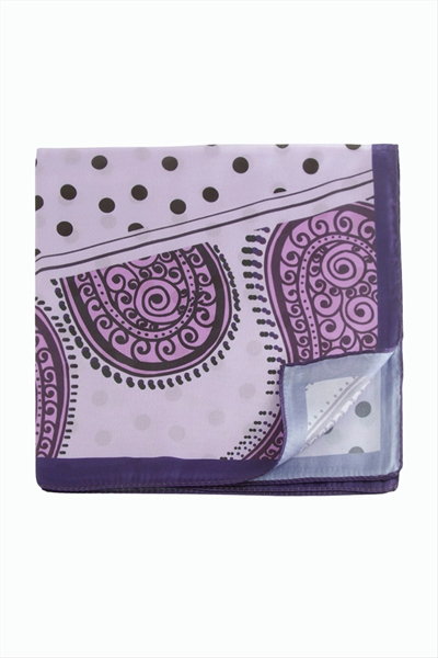 Benekli Desenli Zr Şifon Fular 50*50 cm