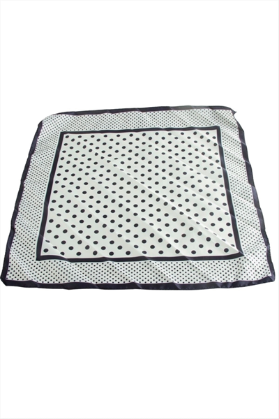 Benekli Zr Saten Fular 50*50 cm