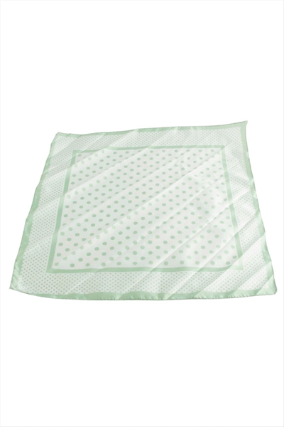 Benekli Zr Saten Fular 50*50 cm