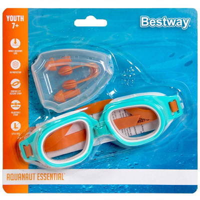Bestway Hydro Swim Kulak ve Burun Tıkacı Yüzücü Gözlük Seti 26034