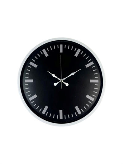 Beyaz 36 Cm Modern Duvar Saati