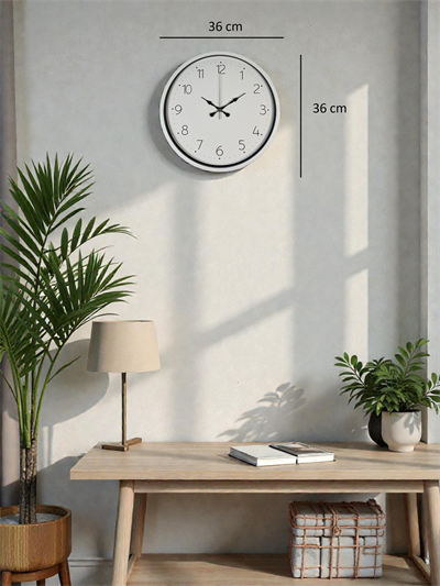 Beyaz 36 Cm Standart Duvar Saati