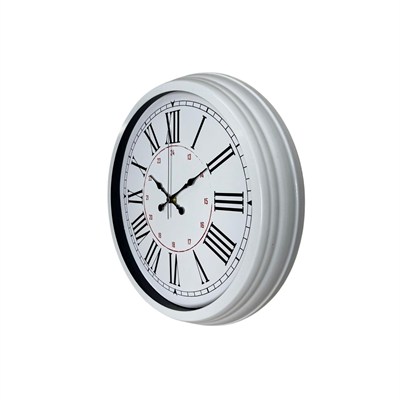 Beyaz 40 Cm Roma Rakamlı Şık Duvar Saati