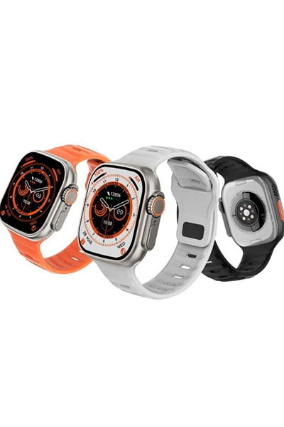 Beyaz 49 mm Akıllı Saat, GPS ve NFC Özellikli, Sesli Görüşme ve Uyku Takibi Fonksiyonlu