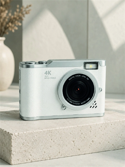 Beyaz 4K Video Kayıtlı 48 MP Dijital Fotoğraf Makinesi Otomatik Odaklama