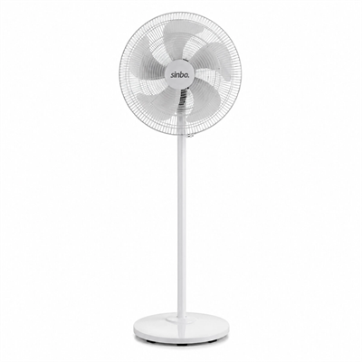 Beyaz 5 Pervane - 18 Inc Ev - Ofis Kompakt - Sessiz - Üç Kademe 140cm Yükseklik Ayaklı Vantilatör Sf-6798 Bx40