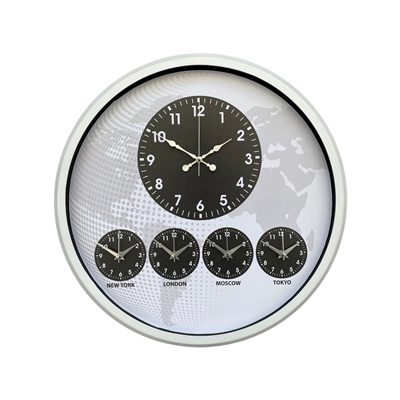 Beyaz 52 Cm Zarif Dünya Saati