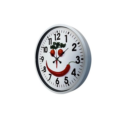 Beyaz Chef Smile 36 Cm Duvar Saati