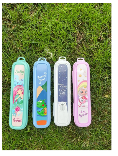 Beyaz Multi Renkli Kapaklı Kalemlik Kutusu -çanta İçi Saklama - Diş Fırçası - Makyaj Fırçası Kutu