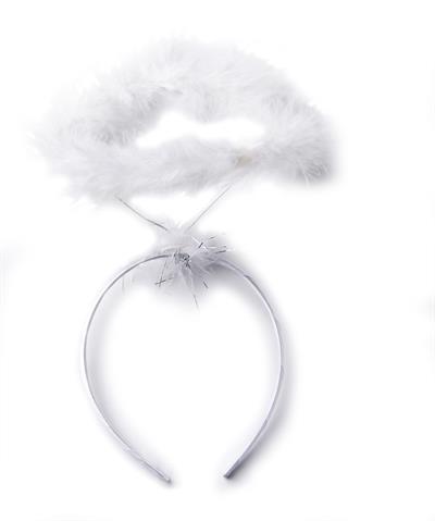 Beyaz Otrişli Tüylü Esnek Yapı Melek Haresi Melek Tacı (3936)