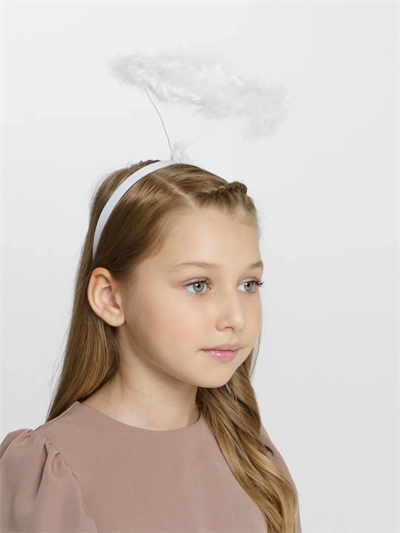 Beyaz Otrişli Tüylü Esnek Yapı Melek Haresi Melek Tacı