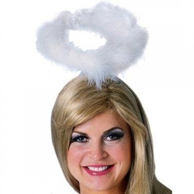 Beyaz Otrişli Tüylü Esnek Yapı Melek Haresi Melek Tacı (3936)