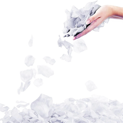 Beyaz Renk Gül Yaprağı - 1 Paket 100 Adet