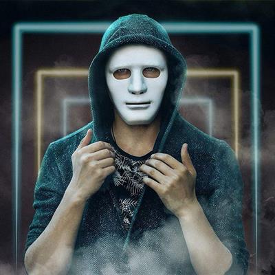 Beyaz Renk Hip Hop Anonim Jabbawockeez Dans Maskesi 18x19 cm (3936)