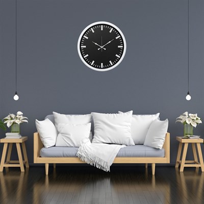 Beyaz Sade Tasarım 52 x 52 Cm Duvar Saati