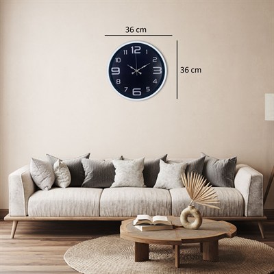 Beyaz Şık 36 Cm Duvar Saati