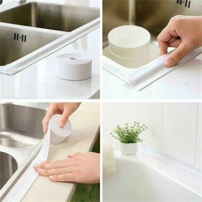 Beyaz Su Sızdırmaz Lavabo Kenar Bandı (3.2m) Bx40