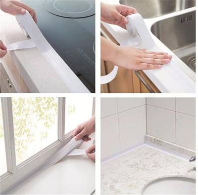 Beyaz Su Sızdırmaz Lavabo Kenar Bandı (3.2m) Bx40