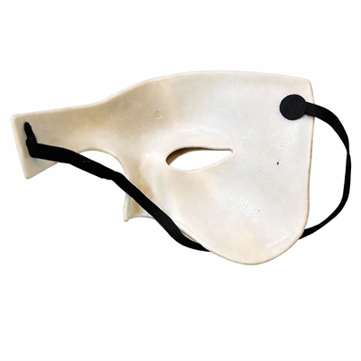 Beyaz Yarım Erkek Maske – Phantom Parti &amp; Balo Maskesi Bx40