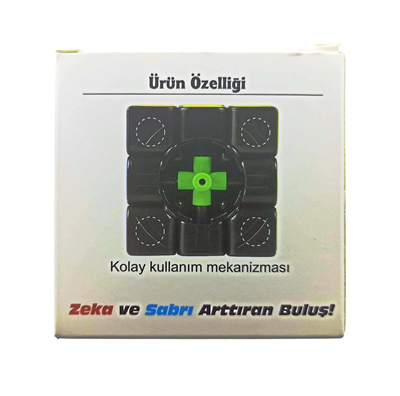 Beyaz Zemin Üzeri Renkli Zeka Küpü 3X3X3-6,8 cm