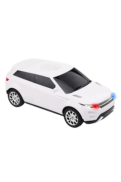 Beyaz bluetooth hoparlör mp3 çalar fm radyo sd kart usb aux çoklu bağlantı 5 saat dinleme