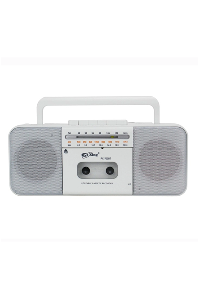 Beyaz nostaljik radyo Bluetooth bağlantılı FM radyo USB MP3 çalar kaset çalar 2 yıl garantili
