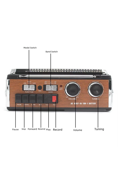 Beyaz nostaljik radyo kaset çalar USB SD FM radyolu 2 yıl garantili Bluetooth yok