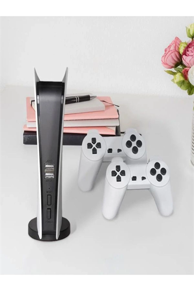Beyaz renkli 8Bit USB bağlantılı taşınabilir 2 kollu retro temalı video oyun konsolu