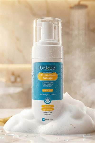 Bidoze Detoks Etkili Cilt Temizleme Köpüğü 150 Ml | Propolis Kolajen ve Ginseng
