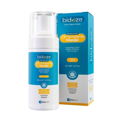 Bidoze Detoks Etkili Cilt Temizleme Köpüğü 150 Ml | Propolis Kolajen ve Ginseng