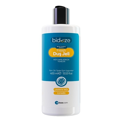 Bidoze Fresh Beyaz Zambak Kokulu Duş Jeli 400 Ml | Lavanta Yağı Özlü Nemlendirici Vücut Şampuanı