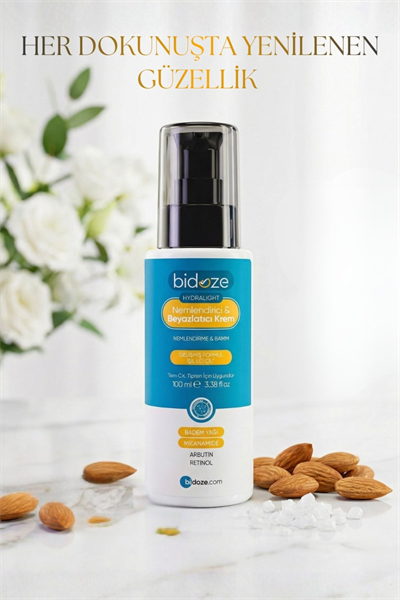 Bidoze Hydralight Nemlendirici & Beyazlatıcı Krem 100 Ml
