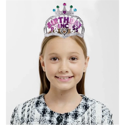 Birthday Princess Yazılı Çocuk Parti Tacı