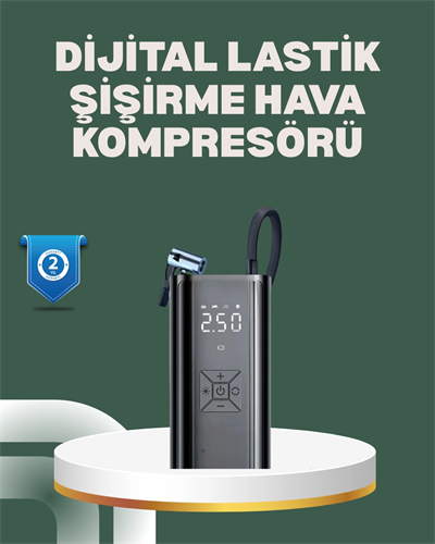 Bisiklet, Motosiklet ve Araçlar İçin Çok Amaçlı Hava Pompası
