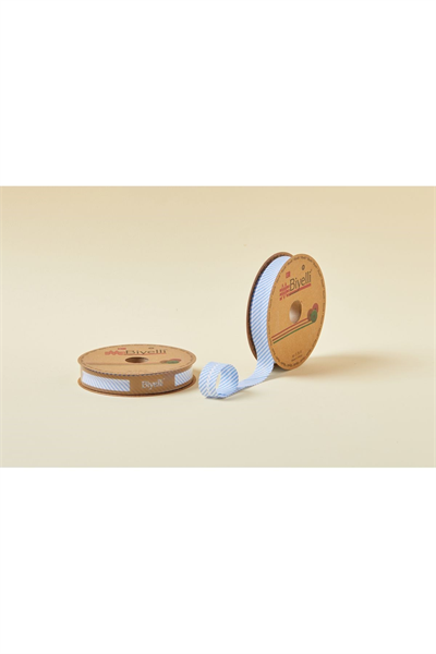 Biye Çizgili Katlı C01 Mavi 2 Cm 25 Metre %65 Koton %35 Polyester