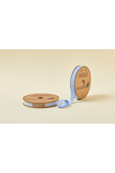 Biye Koton Katlı D07 Açık Mavi 2 Cm 25 Metre %65 Koton %35 Polyester