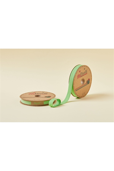 Biye Koton Katlı D09 Yeşil 2 Cm 25 Metre %65 Koton %35 Polyester