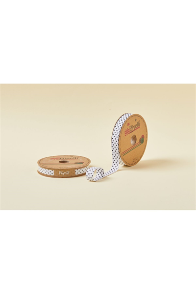 Biye Puanlı Katlı B11 Siyah 2 Cm 25 Metre %65 Koton %35 Polyester