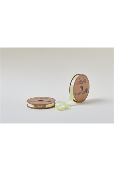 Biye Saten Katlı 006 Sarı 2 Cm 25 Metre %100 Polyester