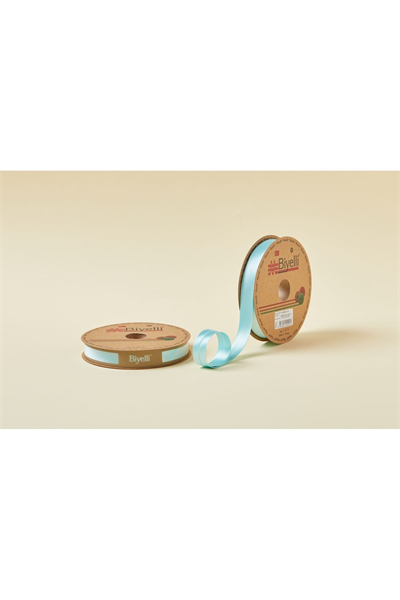 Biye Saten Katlı 010 Mint Yeşili 2 Cm 25 Metre %100 Polyester