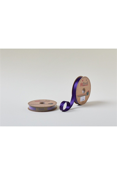 Biye Saten Katlı 019 Koyu Mor 2 Cm 25 Metre %100 Polyester