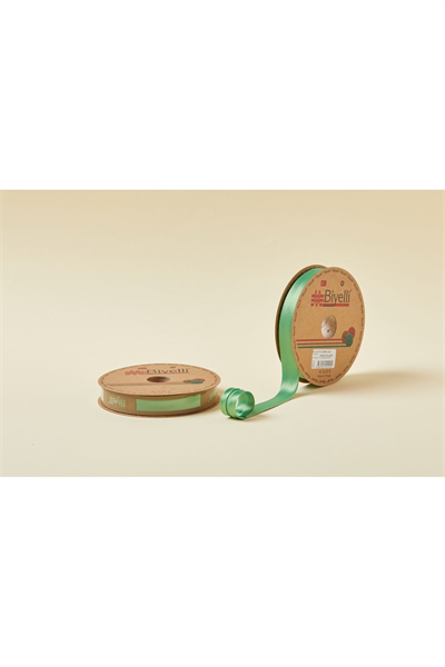 Biye Saten Katlı 026 Yeşil 2 Cm 25 Metre %100 Polyester